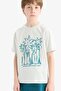 100% Cotton Printed Elastic Waist Pajama Set for Boys F1735A825Hs - 4