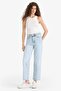 100% Cotton Comfort Straight High Waist Jean Trousers D8155Ax25Sm - 3
