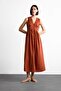 V Neck Button Sleeveless Maxi Dress F7453Ax25Hs - 2