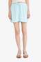 A-Line Regular Waist Straight Leg Linen Blend Shorts F2543Ax25Sm - 5
