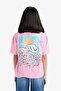100% Cotton Relax Fit Crew Neck Back Printed Short Sleeve T-Shirt Girls E0353A825Sm - 7