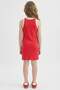 Printed Ribbed Camisole Sleeveless Summer Dress for Girls B4491A825Sm - 5