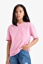 100% Cotton Relax Fit Crew Neck Back Printed Short Sleeve T-Shirt Girls E0353A825Sm - 4