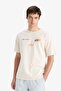 100% Cotton Initial D Boxy Fit Crew Neck Back Printed Short Sleeve T-Shirt F2877Ax25Sm - 5