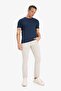 Slim Fit Tight Fit Crew Neck Stretch Fabric Short Sleeve T-Shirt E2635Ax25Sm - 2