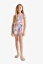 Patterned Shorts with Elastic Waistband for Girls D7615A825Hs - 2