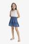 Gipeli Flounced Viscose Skirt for Girls E3835A825Sm