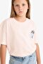 100% Cotton Relax Fit Crew Neck Back Printed Short Sleeve T-Shirt Girls E0354A825Sm - 5