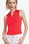 100% Cotton Slim Fit Polo Collar Ribbed Undershirt F4433Ax25Sm