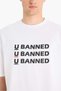 100% Cotton Loose Fit Crew Neck Printed Short Sleeve T-Shirt F5705Ax25Sm - 5