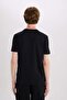 100% Cotton Slim Fit Slim Fit Crew Neck Printed Short Sleeve T-Shirt E3776Ax25Sm - 6