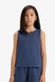 2'Li Takım Waffle Sleeveless Top Elastic Waist Shorts Bottom Girl Child F5184A825Sm - 4