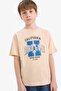 100% Cotton Crew Neck Printed Short Sleeve T-Shirt for Boys E6311A825Hs