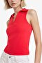 100% Cotton Slim Fit Polo Collar Ribbed Undershirt F4433Ax25Sm - 4