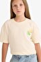 100% Cotton Relax Fit Crew Neck Back Printed Short Sleeve T-Shirt Girls E0387A825Sm - 5