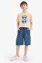 100% Cotton Crew Neck Printed Short Sleeve T-Shirt for Boys E6311A825Hs - 2