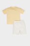 2-Piece Set Tiger Printed Short Sleeve T-Shirt Elastic Waist Shorts Baby Boy E9026A525Sm - 4
