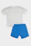 Disney Lilo & Stitch 2'Li Suit Short Sleeve T-Shirt Elastic Waist Shorts Baby Boy E7145A525Sm - 4