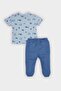 2'Li Set Printed Short Sleeve T-Shirt Jean Pants Baby Boy E7937A525Sm - 7