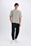 Boxy Fit Crew Neck Striped Short Sleeve T-Shirt E1384Ax25Sm - 2