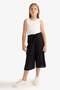 Culotte Wide Leg Viscose Capri Girls' T3877A625Sm - 3
