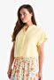 100% Cotton Regular Fit Apaş Collar Flared Shirt E9435Ax25Sm - 3