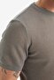 Standard Fit Crew Neck Knitwear Short Sleeve T-Shirt E3255Ax25Sm - 4
