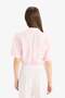 Cropped Fit Shirt Collar Linen Look Short Sleeve Blouse C7799Ax25Sp - 6