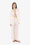 100% Cotton Lace White Beach Pants with Elastic Waist D9767Ax25Sm