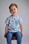 2'Li Set Printed Short Sleeve T-Shirt Jean Pants Baby Boy E7937A525Sm - 3