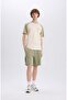 Regular Fit Lace-Up Waist Cargo Pocket Shorts D9494Ax25Sm - 3