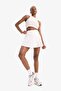 Standard Fit Pleated Woven Skirt with Inner Leggings E3361Ax25Sm - 2
