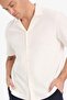 Relax Fit Summer Apaş Collar Cotton Short Sleeve Shirt B4130Ax25Sp - 4
