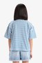 Relax Fit Crew Neck Striped Short Sleeve T-Shirt Girl Child D8581A825Sm - 5
