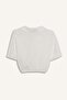 Cropped Fit Shirt Collar Linen Look Short Sleeve Blouse C7799Ax25Sp - 8
