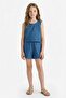 Elastic Waist Cotton Shorts for Girls D7617A825Hs - 3
