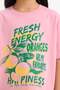 100% Cotton Oversize Wide Fit Crew Neck Printed Short Sleeve T-Shirt Girls E0386A825Sm - 5