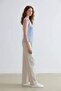 Wide-Leg Fabric Palazzo Pants, Three-Pocket, Regular Waist, Standard Length E5970AX25SP - 5