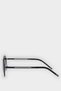 Men's Round Smoked Metal Frame Smoked Glass Uv Sunglasses F0495Axns - 3