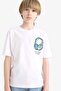 Crew Neck Printed Short Sleeve T-Shirt Boys' F0177A825Sm - 4