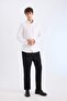 100% Cotton Regular Fit Linen-Look Straight-Leg Summer Jogger Pants with Pockets B4138Ax25Sp - 2