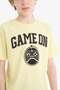 100% Cotton Crew Neck Printed Short Sleeve T-Shirt for Boys F0182A825Sm - 5