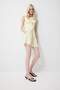 High Waist Linen Blend Shorts F0005Ax25Sm - 2