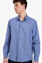 Regular Fit Polo Collar Linen Summer Long Sleeve Shirt E1729Ax25Sp