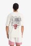 Nba Chicago Bulls Oversize Wide Fit Crew Neck Back Printed Short Sleeve T-Shirt E2185Ax25Sm - 7