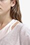 Cropped Fit Crew Neck Ribbed Short Sleeve T-Shirt Girls E1830A825Sm - 5
