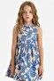100% Cotton Patterned Poplin Sleeveless Summer Dress for Girls C3711A825Hs - 2