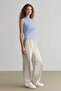Wide-Leg Fabric Palazzo Pants, Three-Pocket, Regular Waist, Standard Length E5970AX25SP - 3