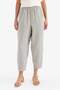 100% Cotton Tapered Fit High Waist Long Length Muslin Trousers E6412Ax25Sp - 4