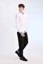 100% Cotton Regular Fit Linen-Look Straight-Leg Summer Jogger Pants with Pockets B4138Ax25Sp - 3